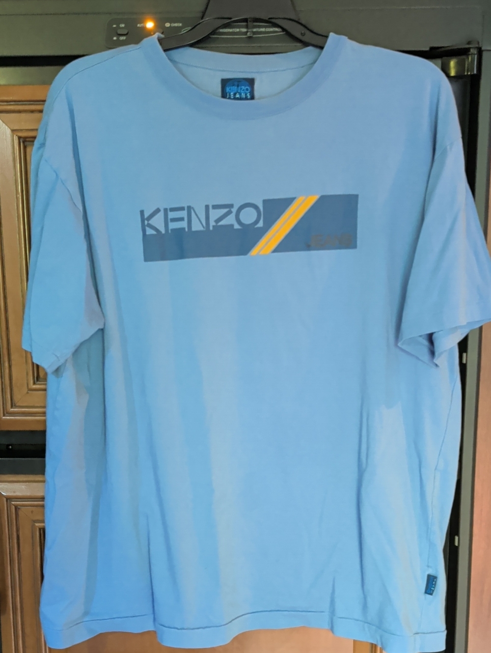 KJ Kenzo Jeans Men’s Light Blue Tee T-SHIRT Vintage Classic Style